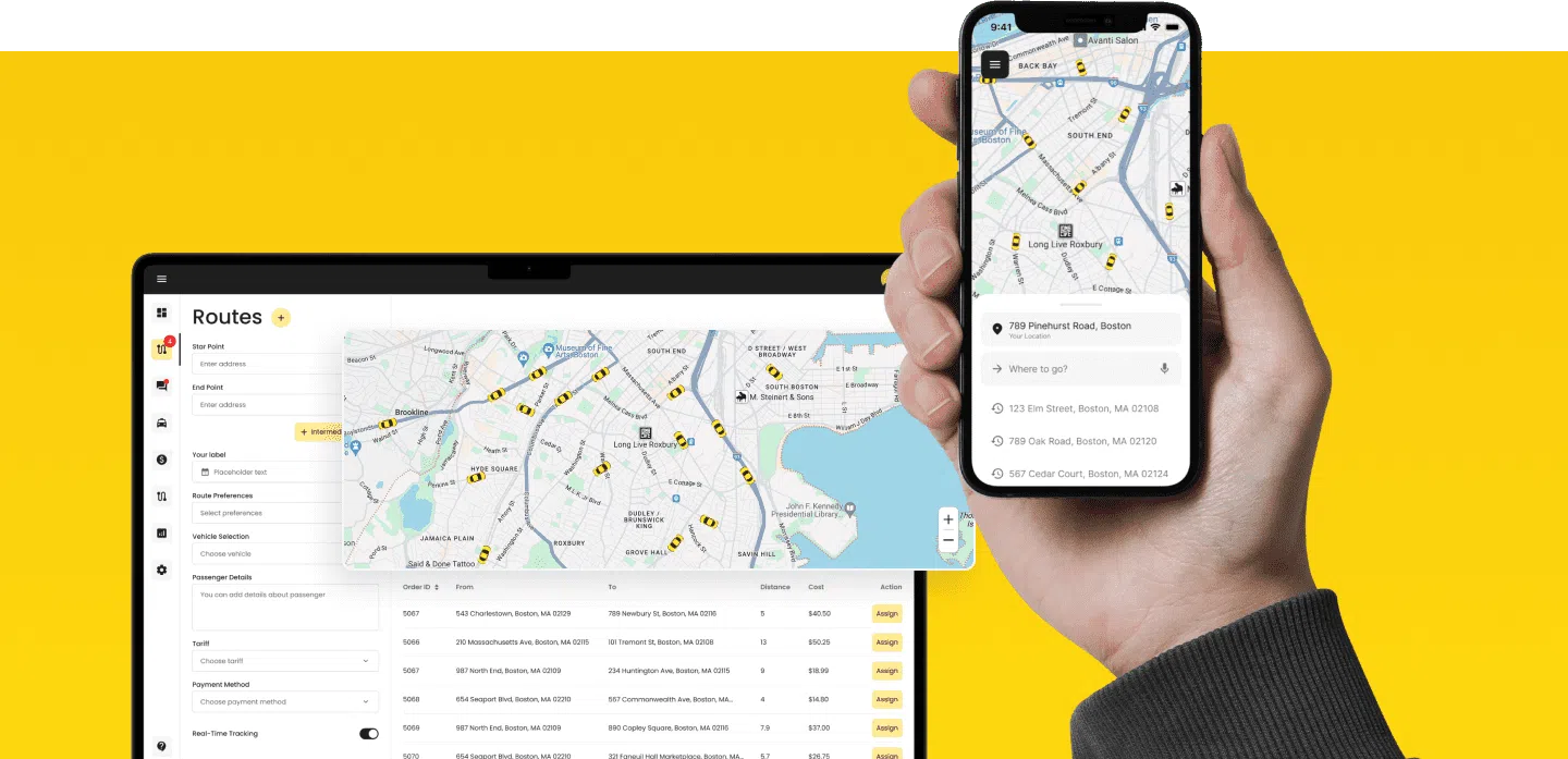 Taxi dispatch app Taxi GPS tracking Taxi POS system Taxi credit card reader Taxi payment system